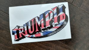 Triumph vintage British Biker Decal / Sticker, Auto, Bike