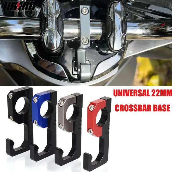 Motorcycle 22mm Helmet Hook Luggage Bag