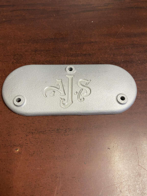 COVER - ROCKERBOX COVER w/AJS LOGO ENGRAVED- AJS SINGLES