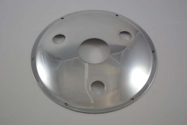COVER -HUB COVER PLATE -PRE-CUSH DRIVE MODELS - ALUMINUM (6 SCREWS REQD)-1948-70