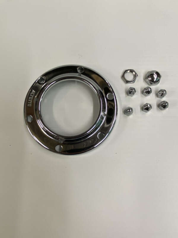 SET--BEZELS AND NUTS - CHROME - ALTETTE HORN