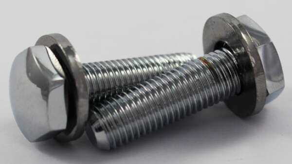 SET--HEADLAMP (2) BOLTS (2) WASHERS 26 TPI - CHROME - N