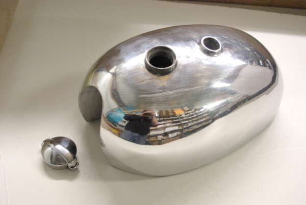 GASTANK- ALLOY - WITH CAP - BSA B44VE / B44VS
