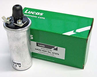 COIL - IGNITION COIL 12V - GENUINE LUCAS - (FOR POINTS IGNITION) - N