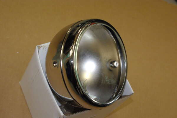 ASSEMBLY-HEADLIGHT SHELL w/RIM 5-3/4"- BOTH CHROMED