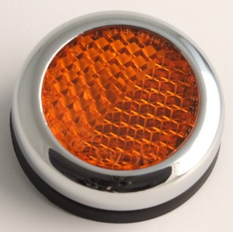 REFLECTOR - AMBER - IF FITTING TO TRI UNDER GASTANK AT FRONT ADD 57161/RUBBER -N