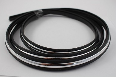 SEATTRIM -BLACK & CHROME-LEIGHTON -TRI NOR - (CLIPS SOLD SEPARATELY IF REQUIRED)