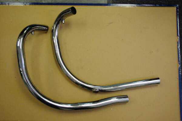 SET--EXHAUST PIPES - 1966-68 BSA A50 A65 (PR)