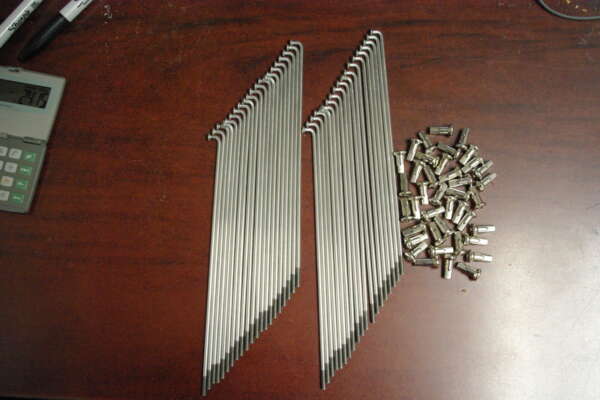 SET--SPOKES -DISK FRONT 19" WHEEL - STAINLESS - TRI - N