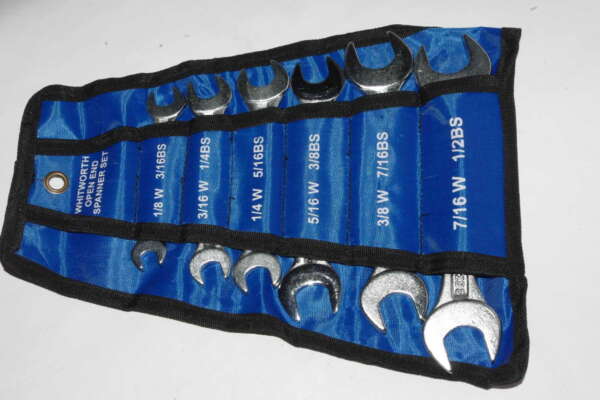 SET--6-PC SPANNER OPEN-END WRENCH - WHITWORTH