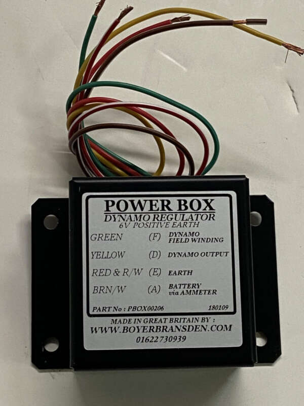 REGULATOR - DYNAMO REGULATOR - 6 VOLT POSITIVE EARTH - BOYER MADE IN ENGLAND