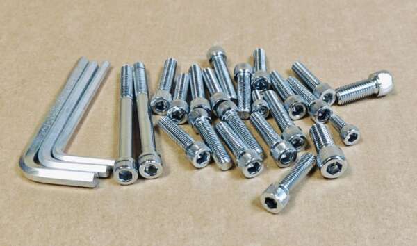 KIT--SCREWS CEI - NORMAN HYDE - CHROME - NOS