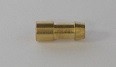 BULLET CONNECTOR FOR 2mm WIRE - CRIMP/SOLDER TYPE - BRASS