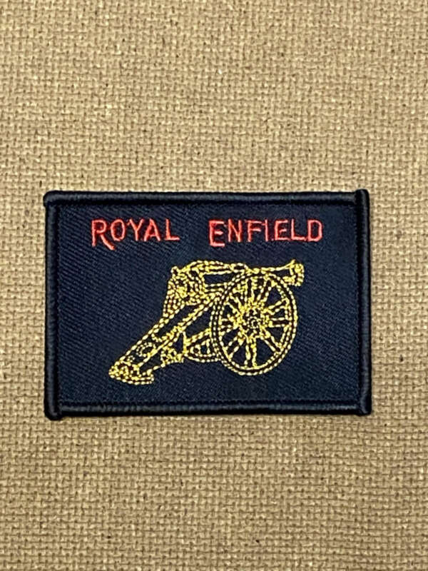 ACCESSORY: SILK PATCH - ROYAL ENFIELD CANNON 3" X 2"