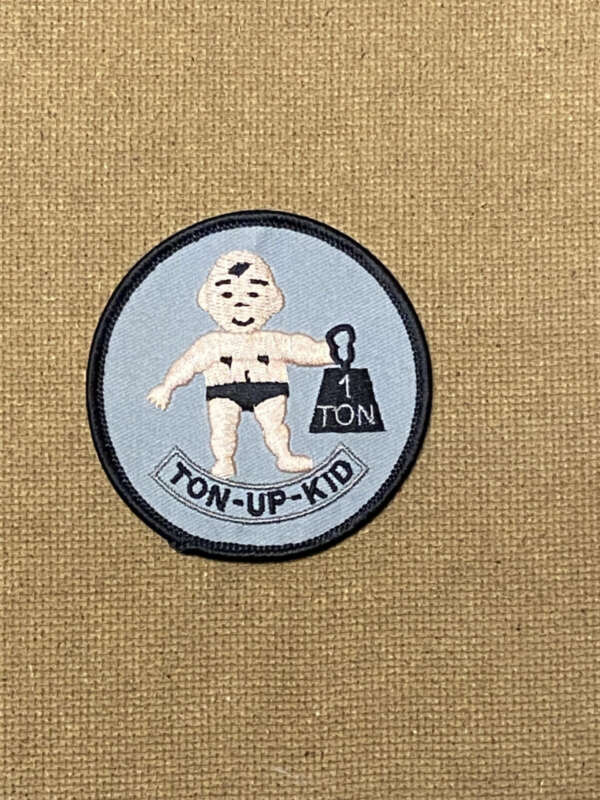 PATCH - TON UP KID (IRON ON) ROUND 3" X 3"