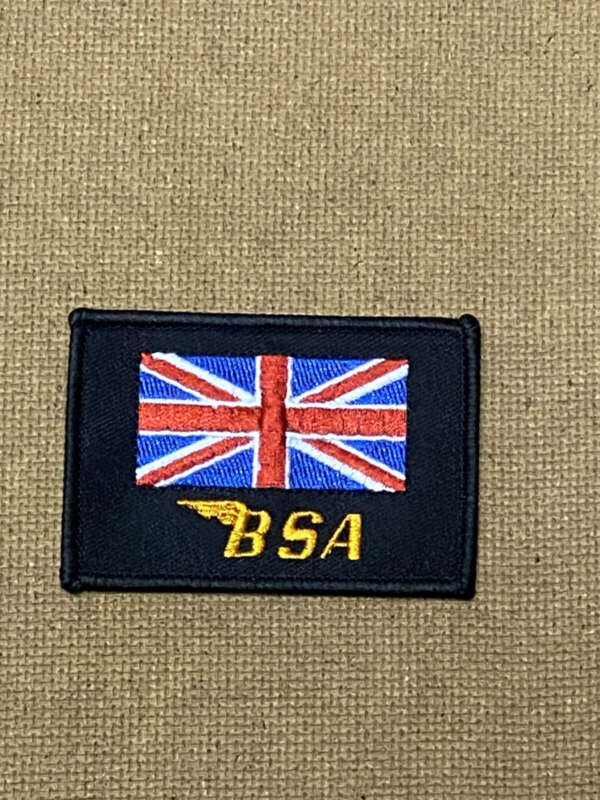 PATCH 3"X2" - BSA AND UNION JACK