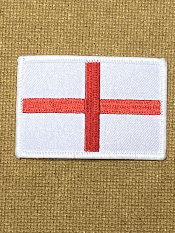 PATCH - ST GEORGE'S CROSS (IRON ON) 3" X2"