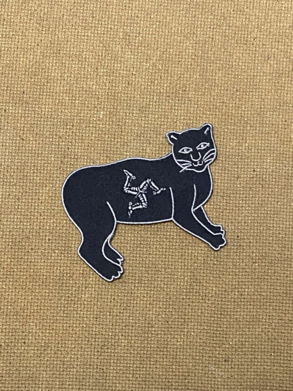 PATCH - MANX CAT (IRON ON) 3 1/2" X3 1/2"