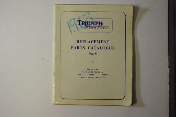 PUBLICATION: PARTSBOOK - 1964 TIGER CUB ORIGINAL - GOOD USED ORIGINAL
