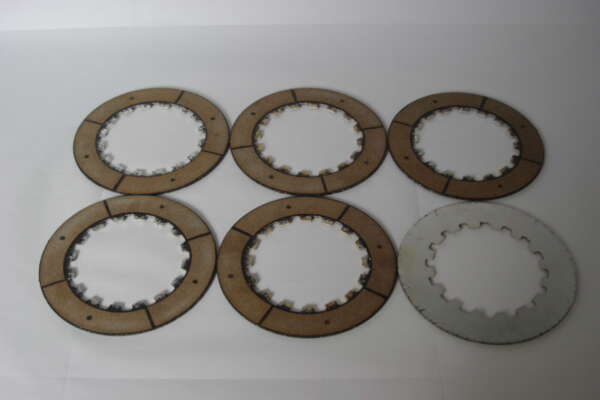 SET--CLUTCH FRICTION PLATES (SET OF 6) - ALLOY RACE - BARNETT -ATLAS ETC