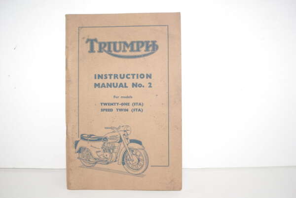 ORIGINAL TRIUMPH 1958-59 OWNERS HANDBOOK - ALL SALES FINAL