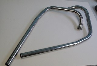 SET--EXHAUST PIPES (LOW) - TJ WASSELL - YAMAHA XS650 (PR)