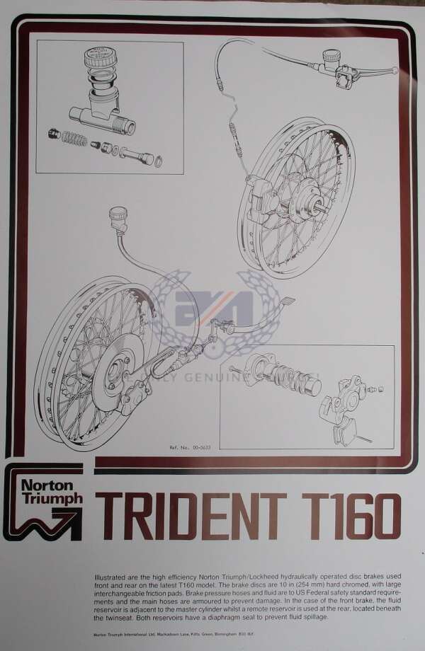 Wall Chart T160 Brakes*