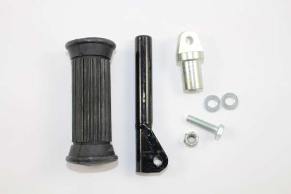 ASSEMBLY--PASSENGER FOOTREST w/ SINGLE RUBBER - REAR - 1968-ONWARDS COMMANDO