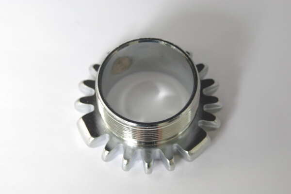 LOCKRING - EXHAUST NUT LOCKRING - CHROME - GENUINE (EA)