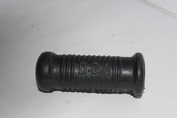RUBBER - KICKSTART RUBBER w/ "B.S.A." LOGO - CLOSED ONE END
