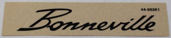 DECAL - BONNEVILLE - SCRIPT - (BLACK)*
