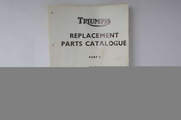 SOLD OUT - PUBLICATION:  PARTSBOOK - USED ORIGINAL - 1970 TRI T100 US MODELS