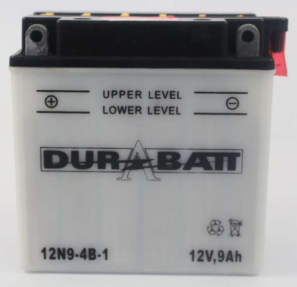 BATTERY 9-AMP 12V - DURABATT - DRY (TO BE ACID-FILLED)