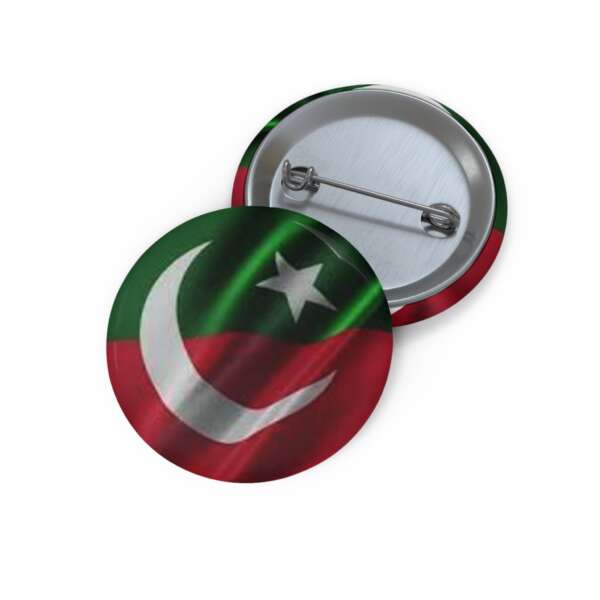 PTI Flag - Imran Khan Pin Buttons - Badges