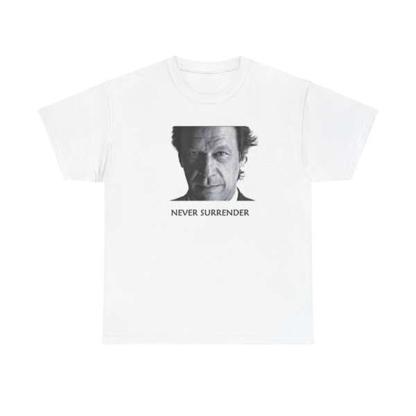 Imran Khan - Never Surrender - Unisex Heavy Cotton Tee Shirt