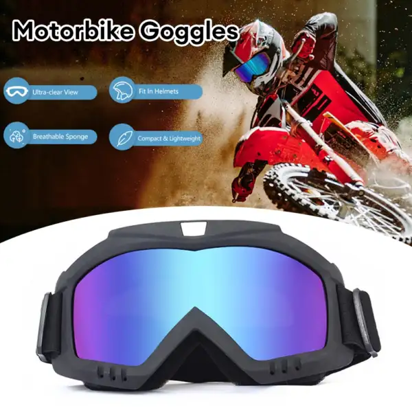 Cycling Glasses Outdoor Sports Motorcycle Skiing Goggles UV Protection Sunglasses Windproof Sandproof Bike Racing Goggle Eyewear