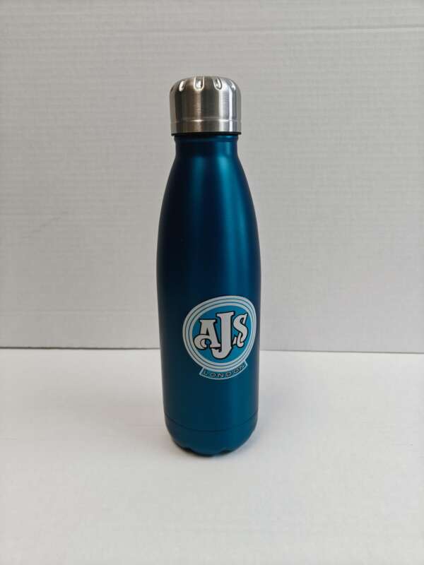 AJS Motorcycle Water Bottle - Blue